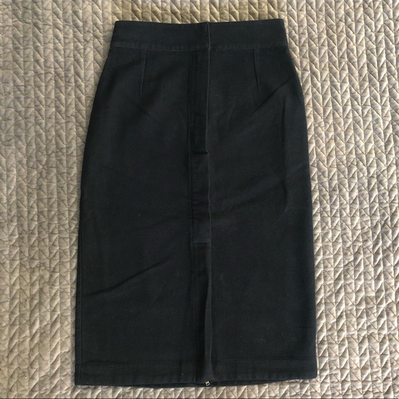 NEW Free People midi skirt with double zip black - Picture 2 of 6